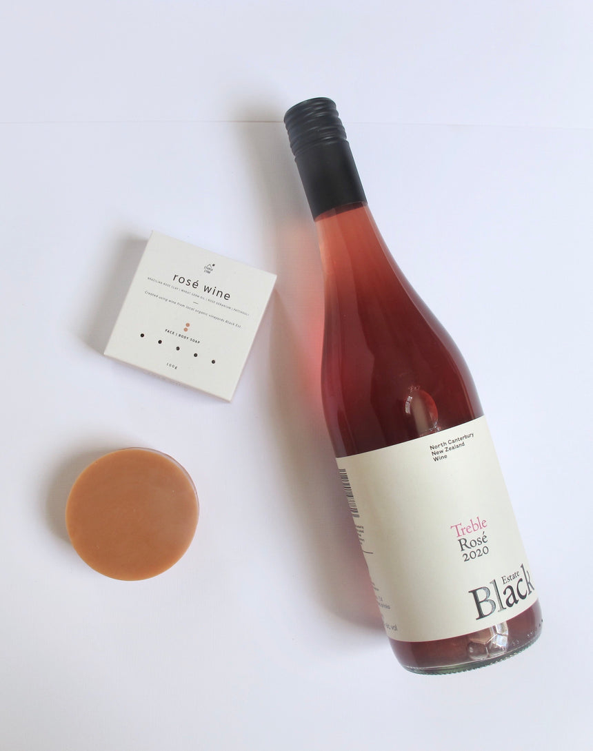 Rosé Wine & Rose Clay Face + Body Soap